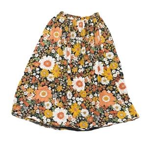 Natural Life Women’s Vintage Floral Midi Skirt L/XL